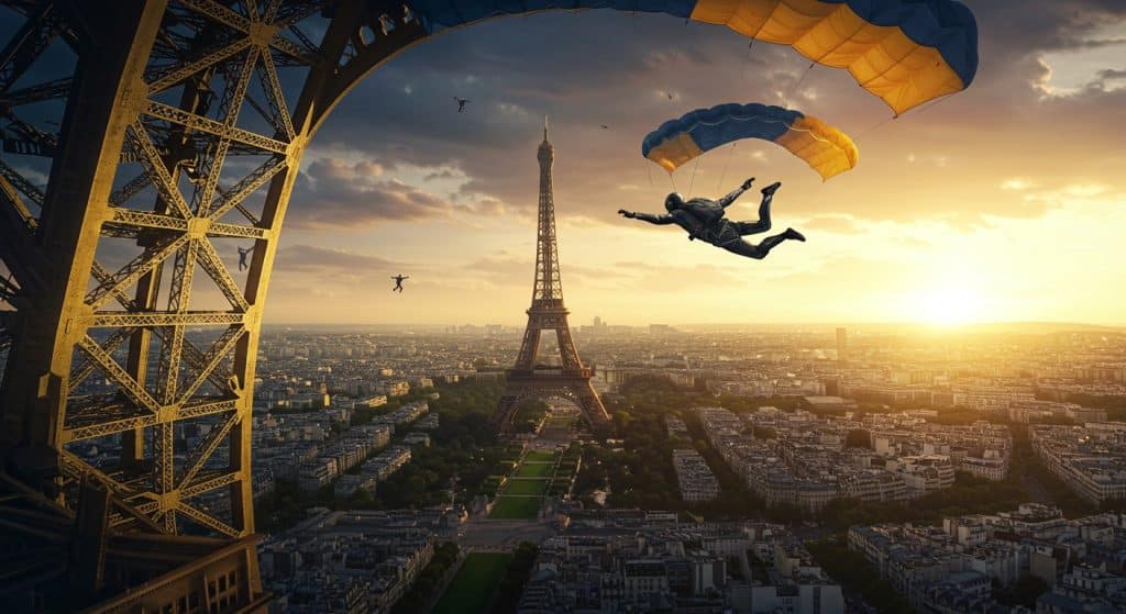Base-Jump à la Tour Eiffel : Un Saut dans l’Inconnu
