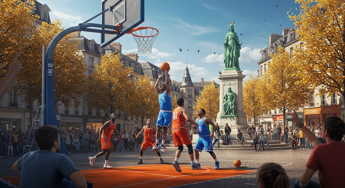 Découvrez le basket 3x3 à Orléans ! L’élite mondiale s’affronte place du Martroi. Ateliers, matchs et ambiance unique vous attendent !