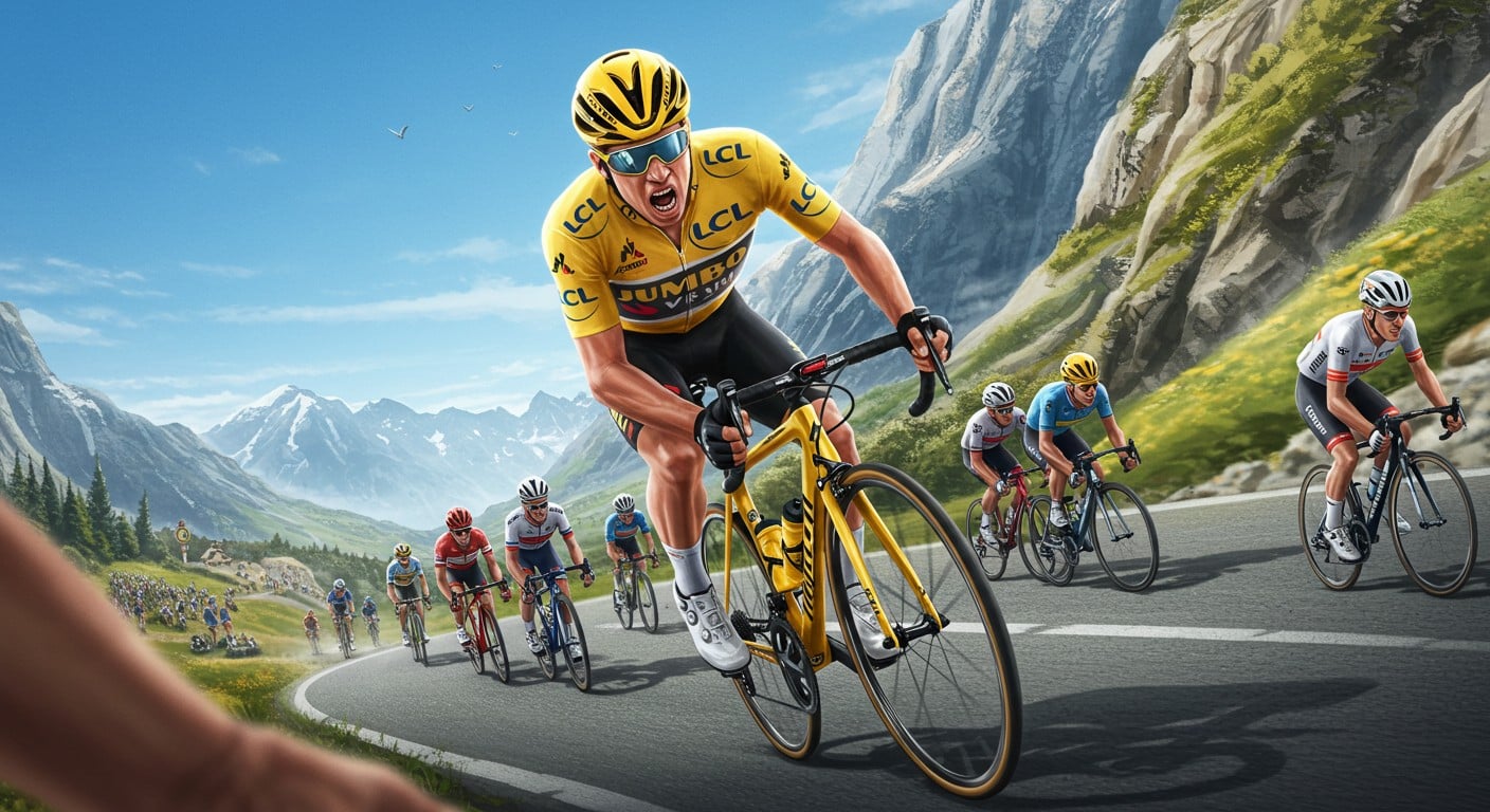 Ben Healy, nouveau Maillot Jaune du Tour de France 2025, impressionne par sa puissance et son audace. Découvrez son ascension fulgurante !