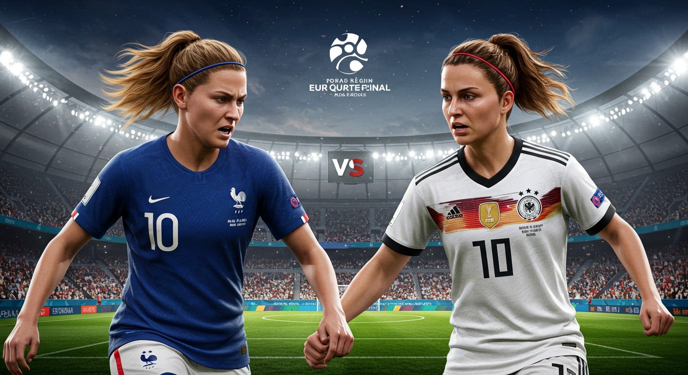 Les Bleues affrontent l'Allemagne en quart de finale de l'Euro. Une rivalité historique, une victoire à décrocher : découvrez les enjeux de ce choc !