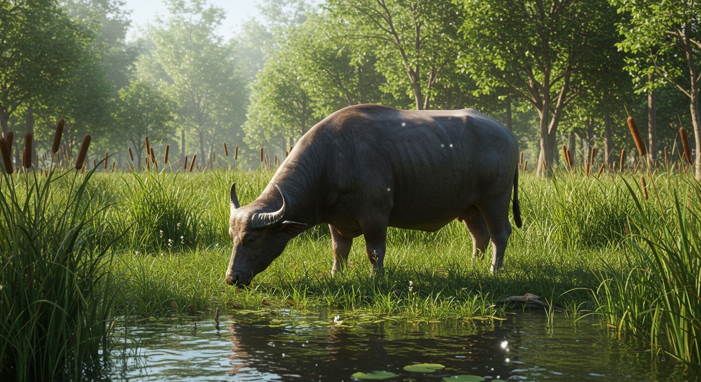 Découvrez comment les buffles d'eau préservent les zones humides en luttant contre les espèces invasives de manière écologique.