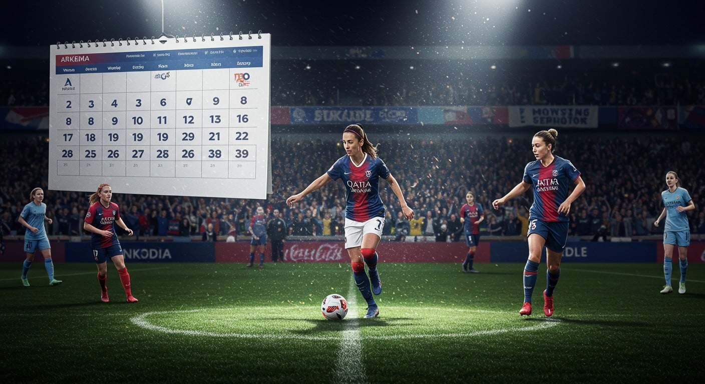 Découvrez le calendrier complet de la saison 2025-2026 de Première Ligue Arkema : chocs PSG-OL, play-offs et finale. Toutes les dates à ne pas manquer !