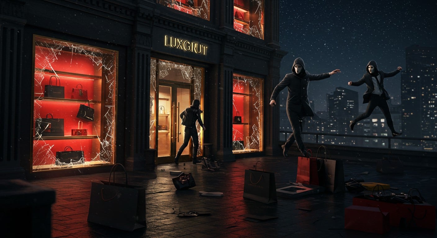 Un cambriolage audacieux de sacs de luxe secoue un centre commercial. Découvrez les détails, les enjeux et les mesures prises. Suspense garanti !