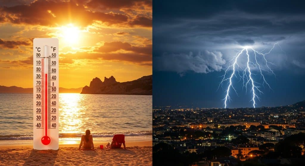 Canicule en Corse et Orages en France : Météo du Week-end