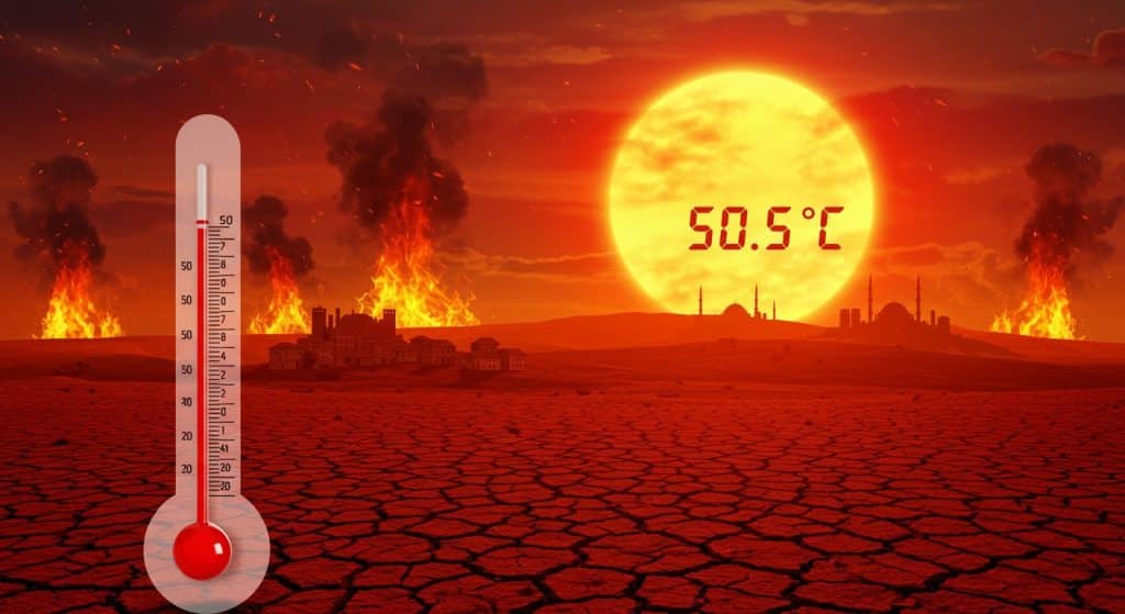 Canicule Record en Turquie : 50,5 °C et Incendies Dévastateurs