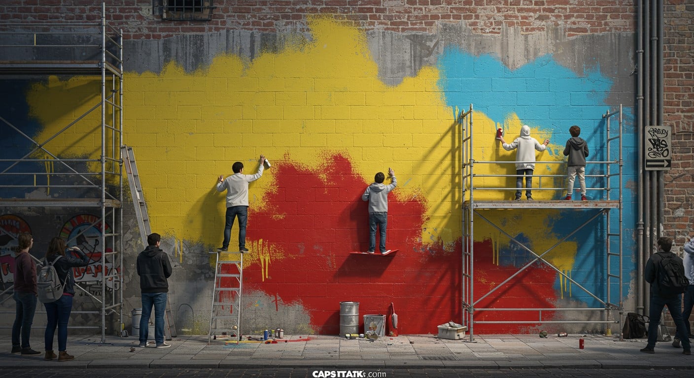 Festival Caps Attack 2025 : découvrez le street art en live à Cergy, où des fresques géantes transforment le Grand Centre en musée à ciel ouvert.