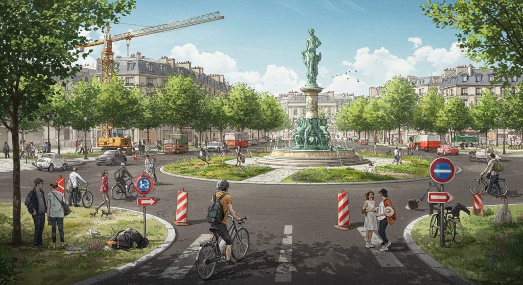 Chantier Place Félix-Éboué : Paris Bouleversée Cet Été