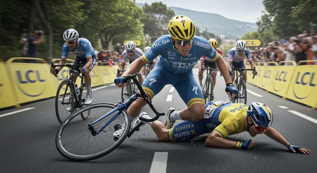 Chute Brutale au Tour de France 2025 : Drame et Conséquences