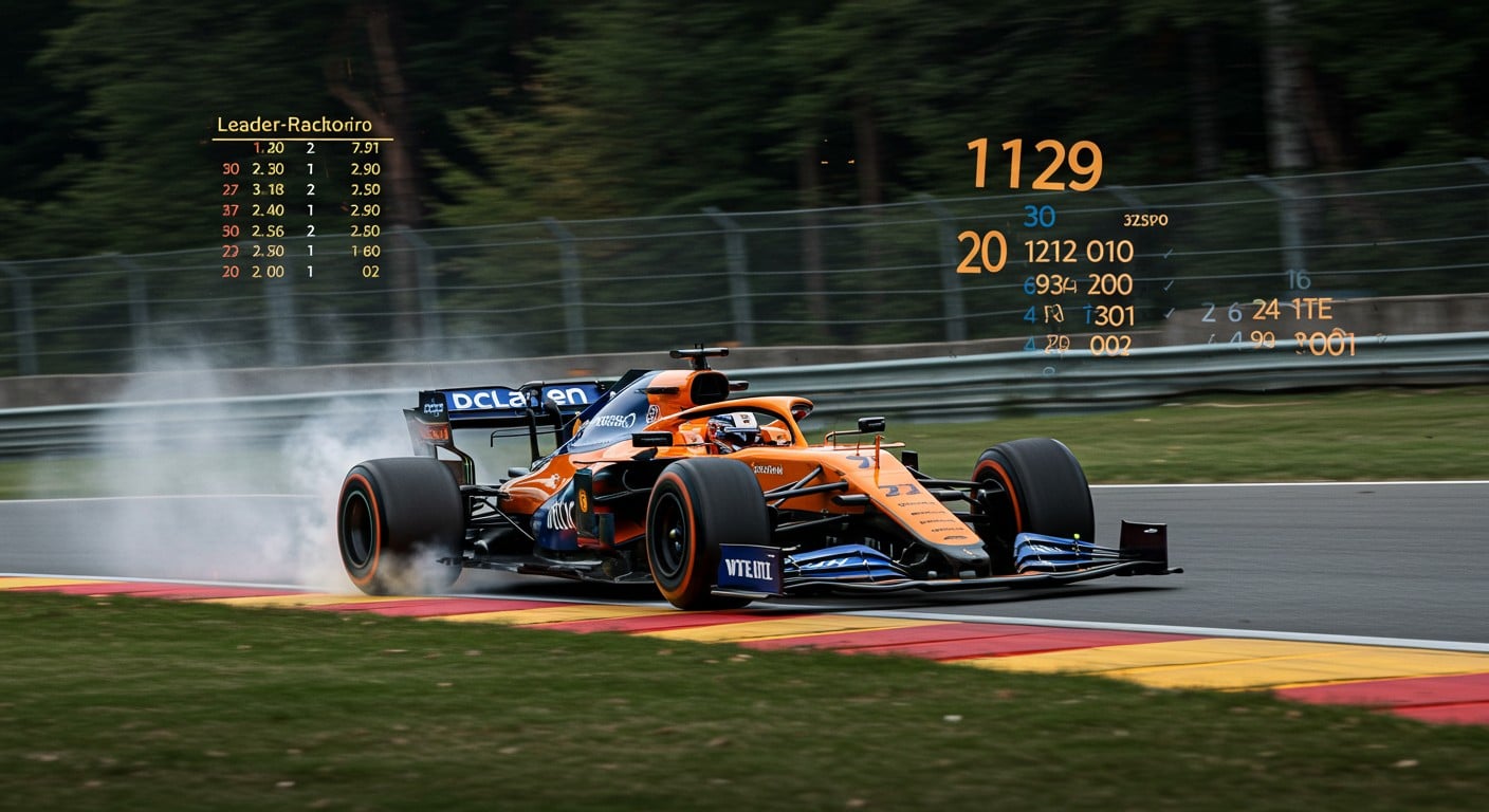 Oscar Piastri domine le classement F1 2025 après le GP de Belgique. Découvrez les pilotes et écuries en tête dans cette course palpitante !