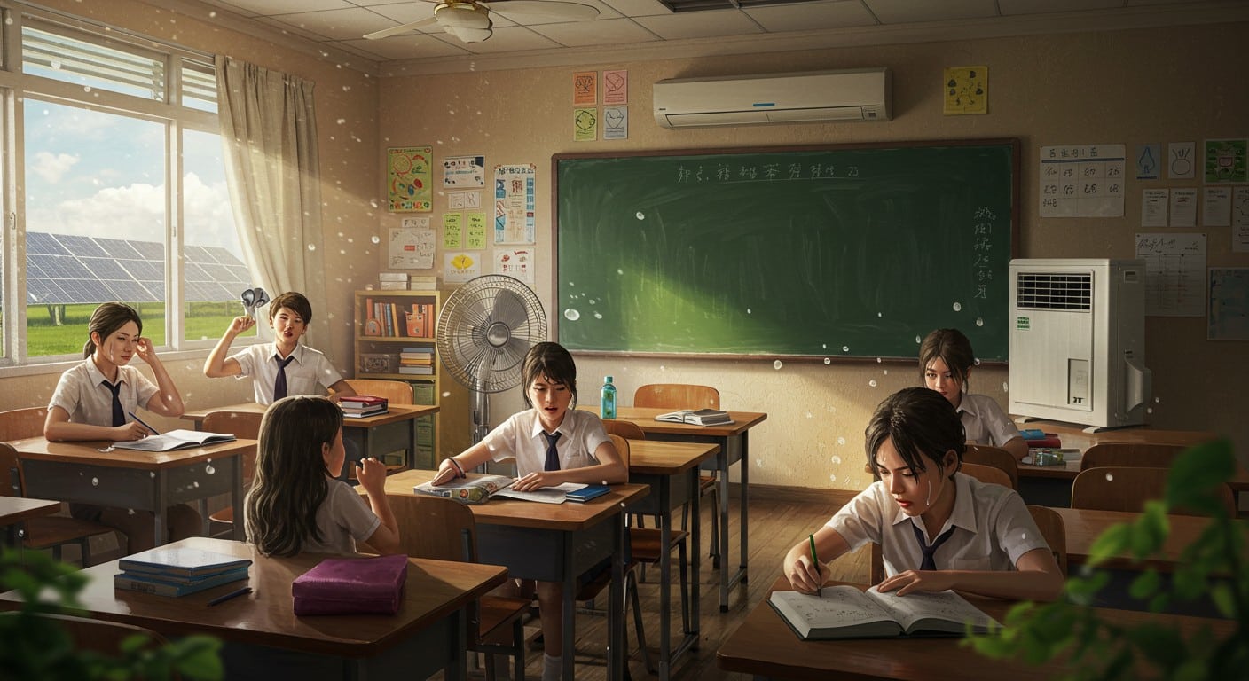 Climatisation dans les écoles : solution ou problème ? Découvrez les coûts, impacts écologiques et débats politiques autour de cette mesure controversée.