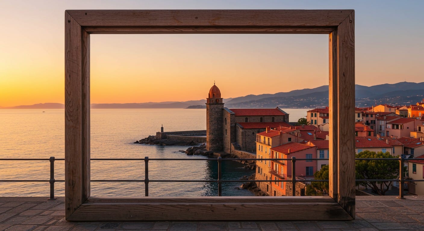 Participez au concours photo de Collioure et immortalisez son clocher légendaire à travers les cadres de Marc-André 2 Figuères. Jusqu'au 31 juillet !