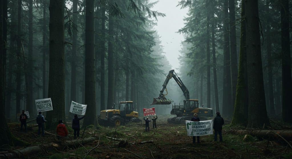 Conflit à Fausses-Reposes : Forêt Urbaine ou Exploitation ?