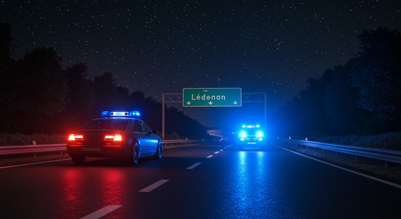Conducteur ivre, tout juste sorti de prison, défie la police sur 80 km dans le Gard. Une course-poursuite haletante stoppée à Lédenon. Découvrez les détails !