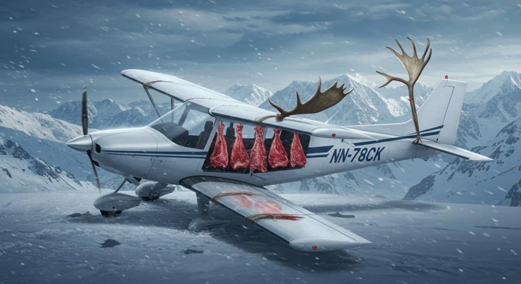 Crash d’Avion en Alaska : Surcharge de Viande d’Élan Fatale