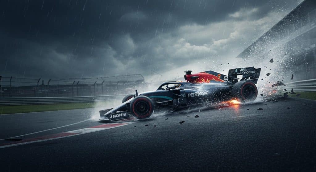 Crash Spectaculaire Au GP D’Angleterre : Hadjar Abandonne