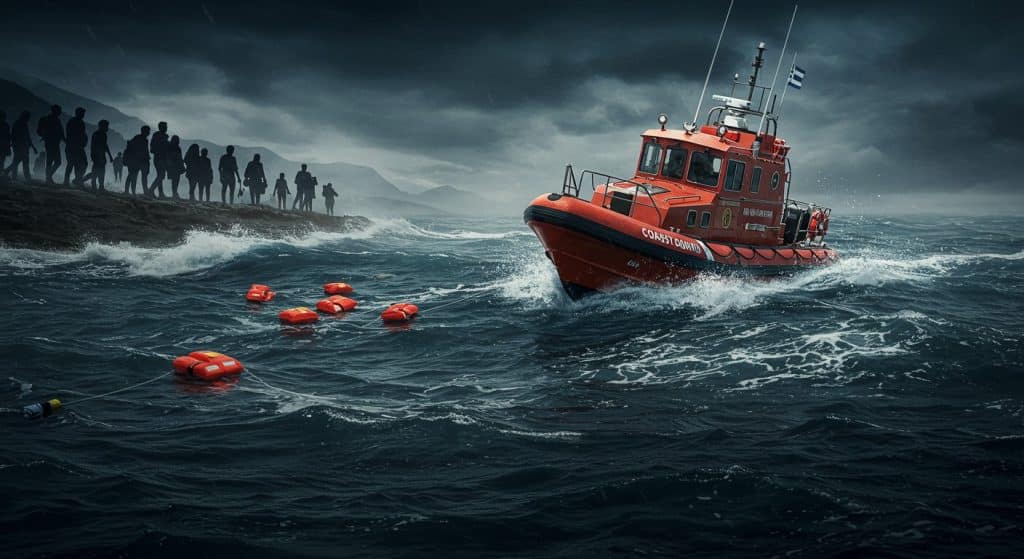 Crise en Mer Égée : Un Navire Frontex Coule lors d’un Sauvetage