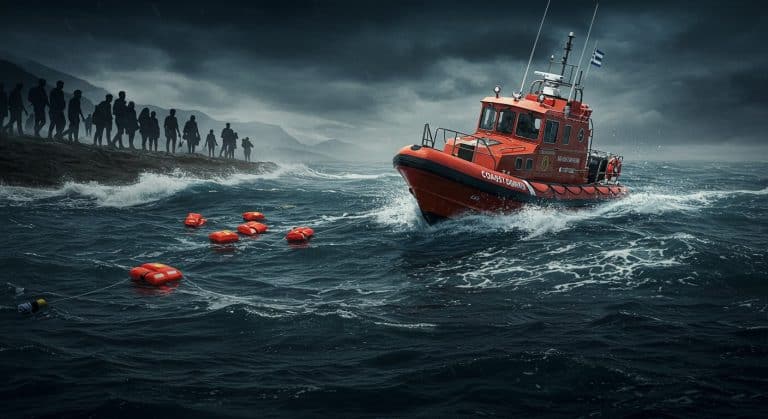 Crise en Mer Égée : Un Navire Frontex Coule lors d’un Sauvetage