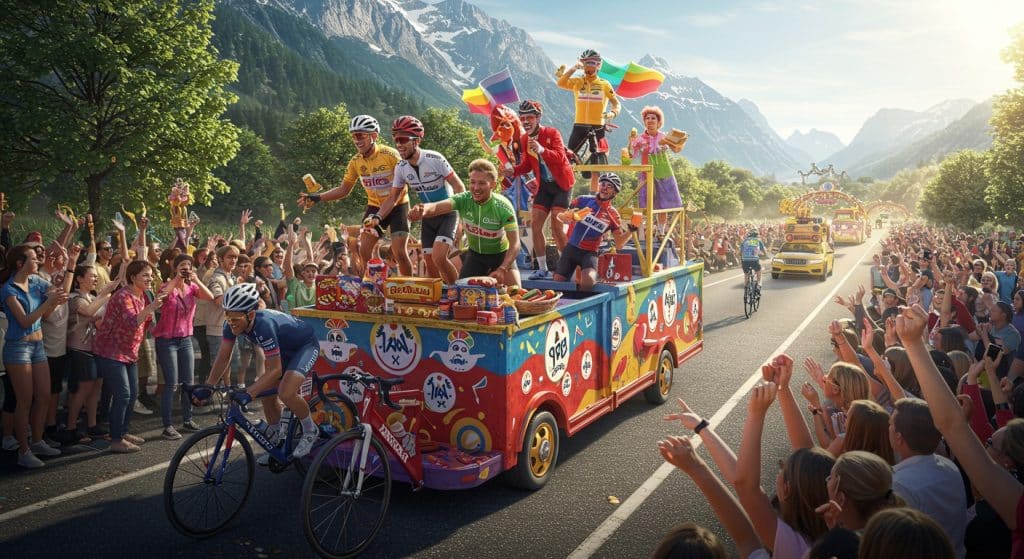 Dans la Caravane du Tour de France : Une Aventure Humaine