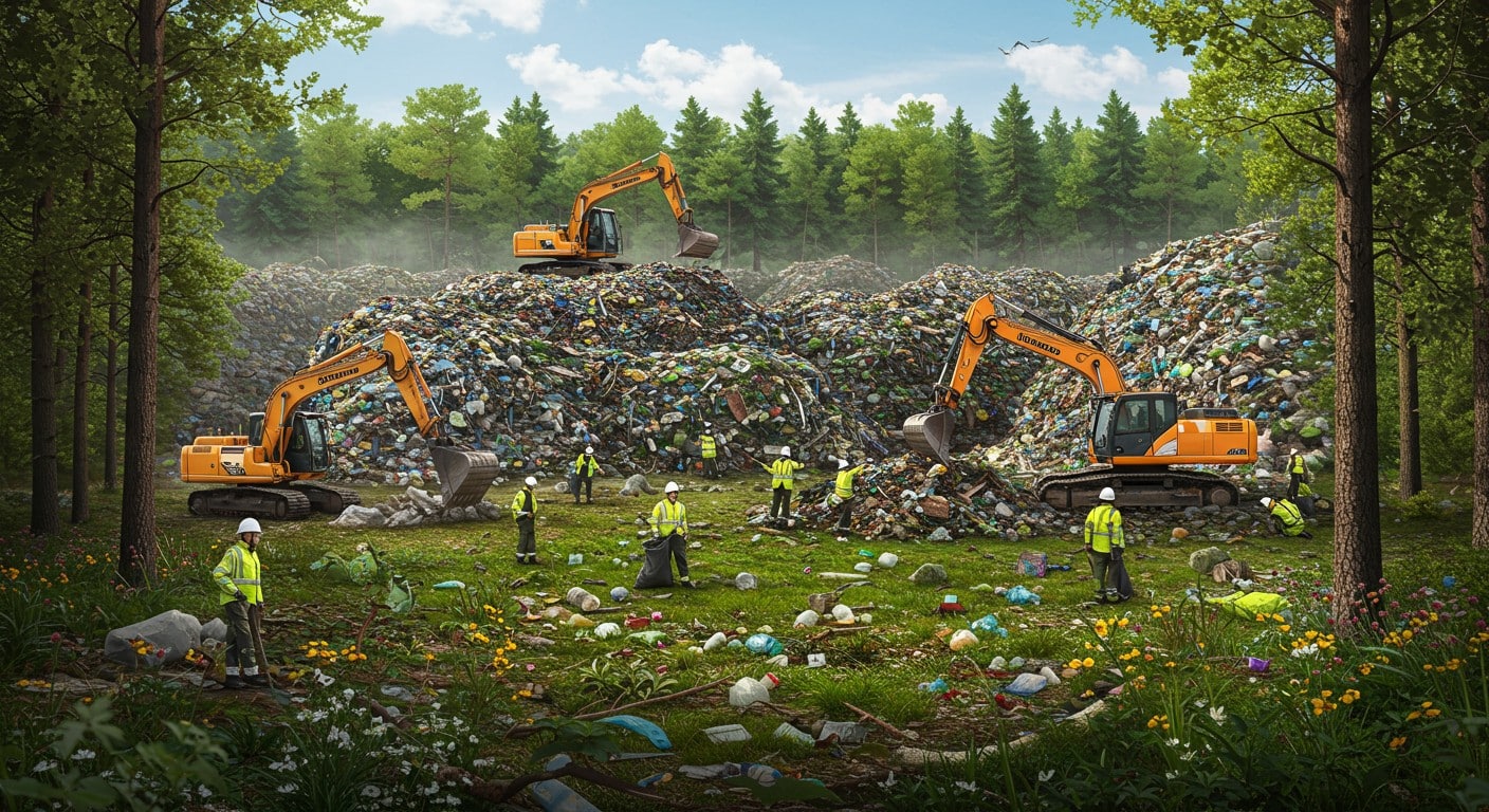 La plus grande décharge sauvage de l’Oise nettoyée après 7 ans. Découvrez les efforts, les enjeux et l’avenir du site. Un pas vers un environnement plus sain !