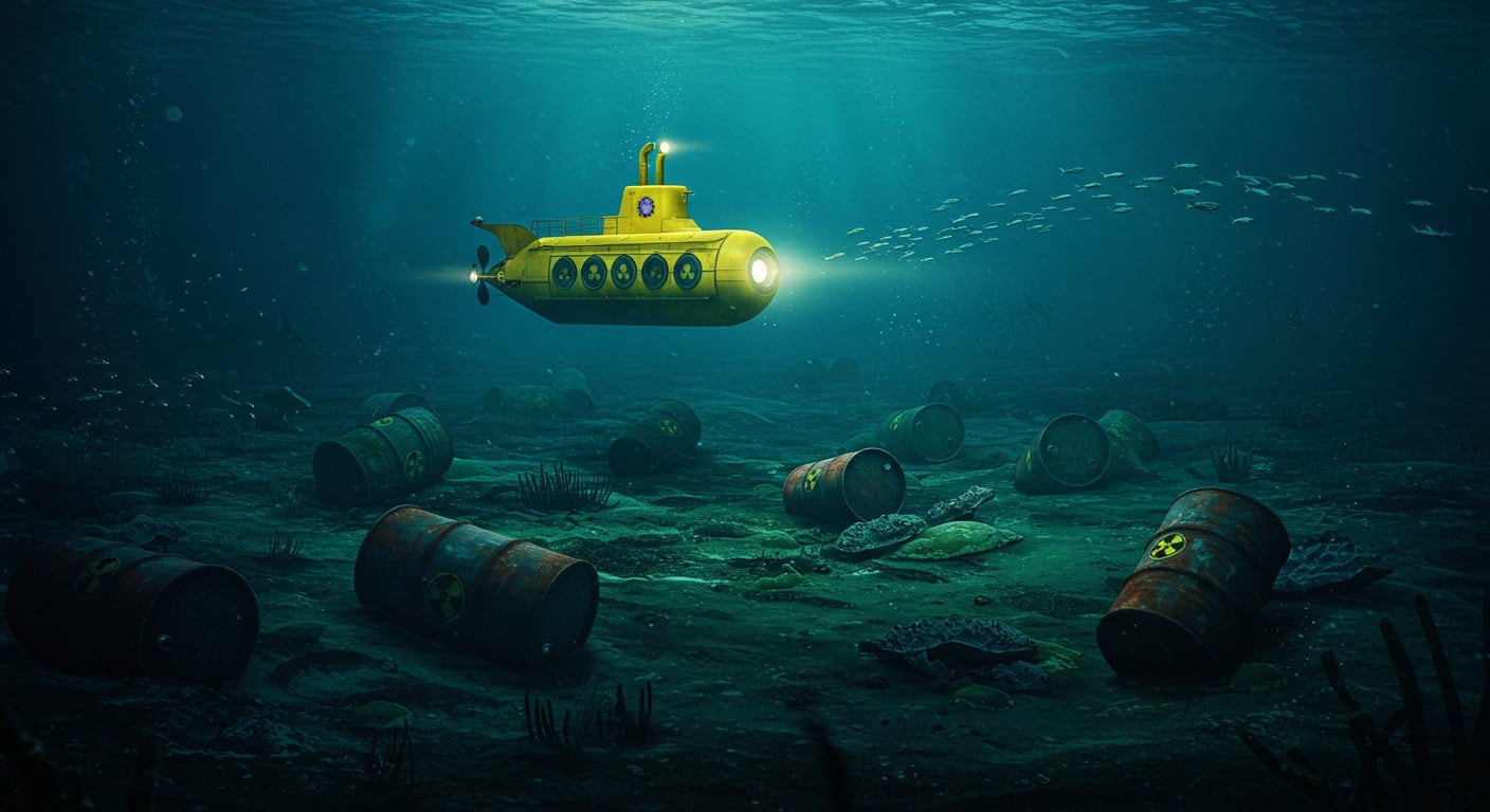 Découvrez les images inédites des fûts radioactifs immergés dans l’Atlantique, un scandale écologique révélé par des chercheurs. Quels risques pour l’avenir ?