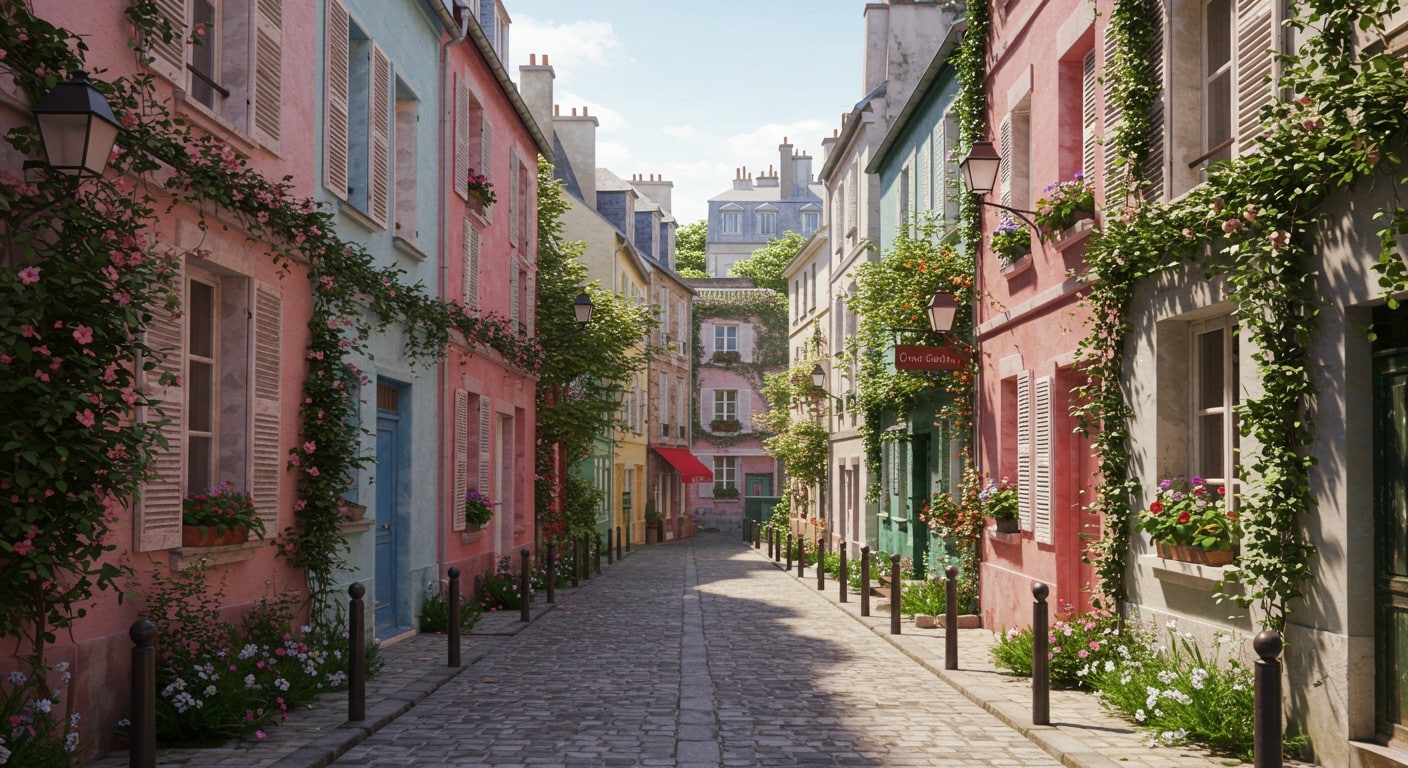 Plongez dans la Cité Florale, un trésor caché du XIIIe arrondissement de Paris, avec ses ruelles fleuries et ses maisons uniques. Un havre de paix à explorer !