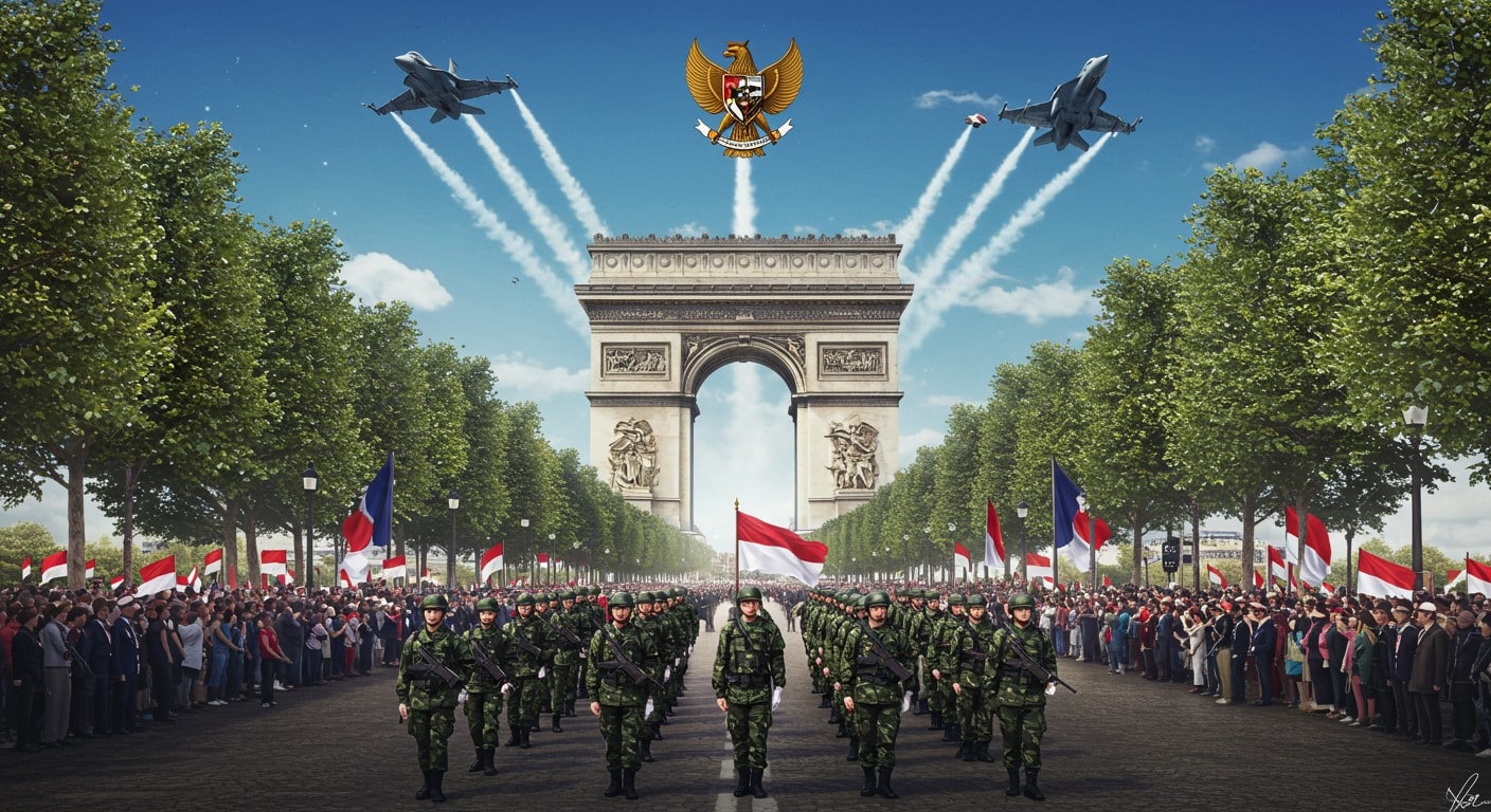 Découvrez les nations étrangères au défilé du 14 Juillet 2025 sur les Champs-Élysées, avec l’Indonésie en invitée d’honneur et un programme captivant.