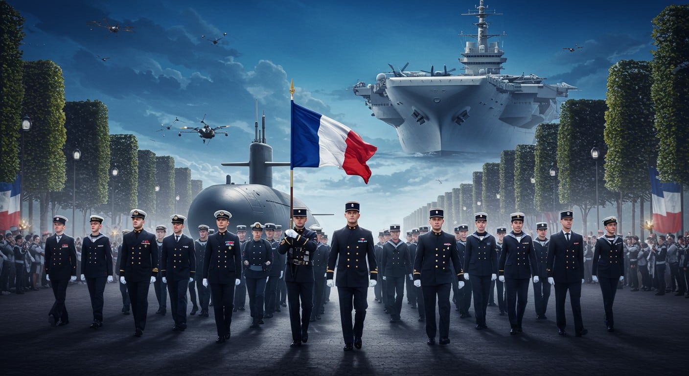 Le 14 juillet 2025, les atomiciens défilent pour la première fois à Paris. Découvrez leur rôle clé dans la Marine nationale et les nouvelles formations nucléaires.
