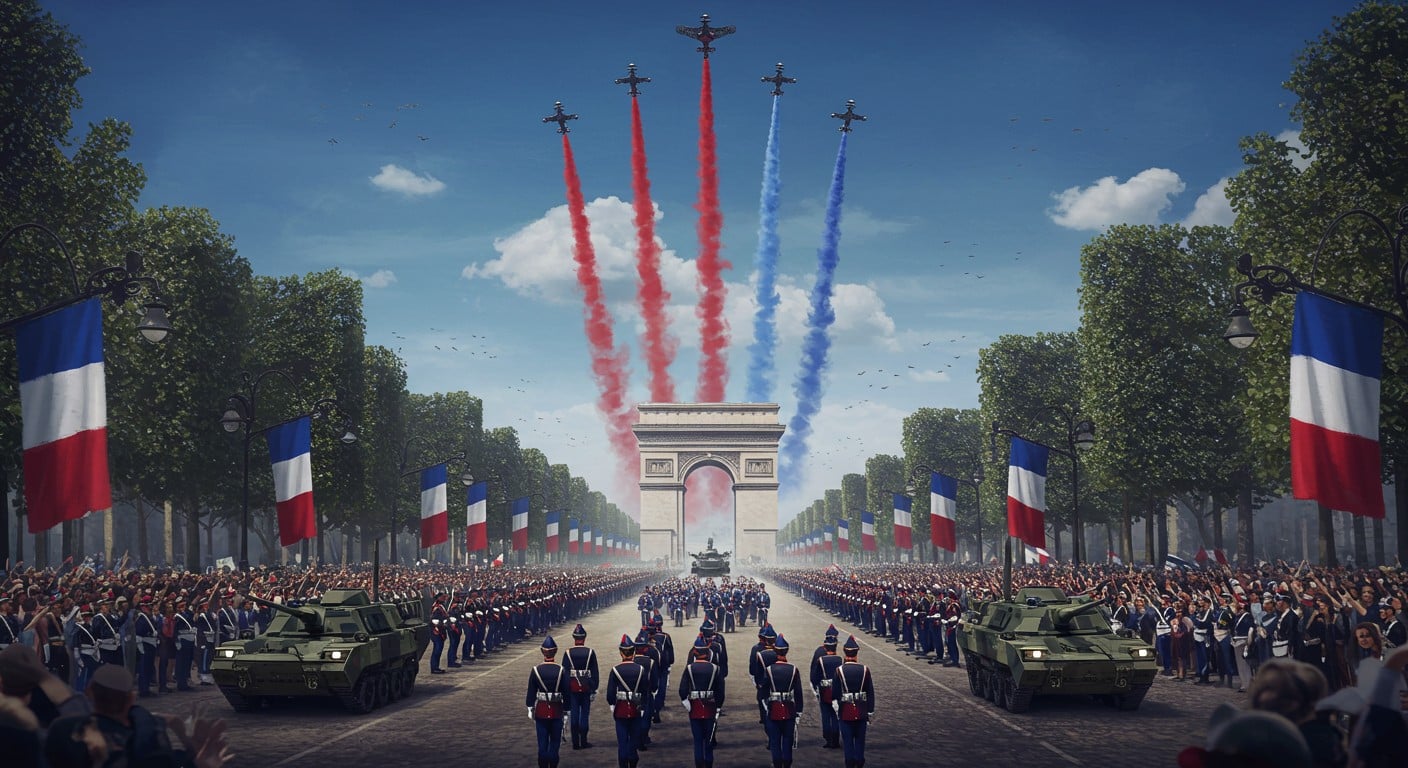 Revivez le défilé du 14 Juillet 2025 sur les Champs-Élysées : avions, soldats, Légion étrangère et surprises en 12 moments forts.