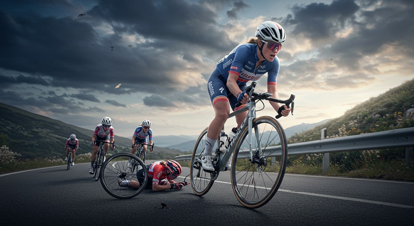 Demi Vollering ironise sur la chute de Pogacar et le peloton au Tour de France 2024. Découvrez son message et les enjeux du cyclisme féminin 2025.