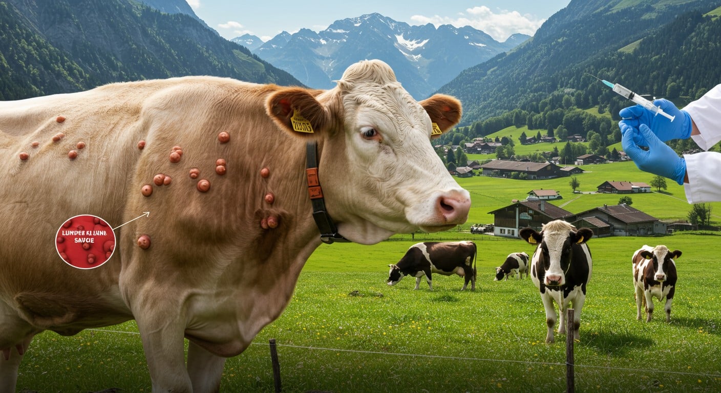 Un 2e foyer de dermatose nodulaire contagieuse touche la Savoie. Quels risques pour les élevages bovins ? Découvrez les mesures et impacts.