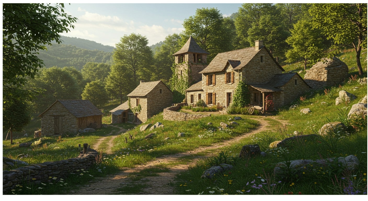 Acheter un hameau entier en Haute-Loire ? Découvrez cette opportunité unique pour investir dans un coin de paradis rural, entre nature et patrimoine.