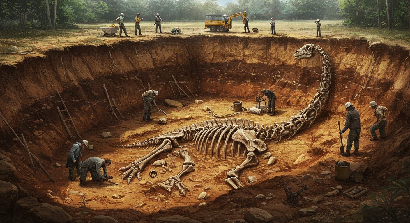 Découvrez les secrets d’un dinosaure géant à Angeac-Charente ! Nouvelles trouvailles paléontologiques du Crétacé révélées en 2025. Cliquez pour en savoir plus !