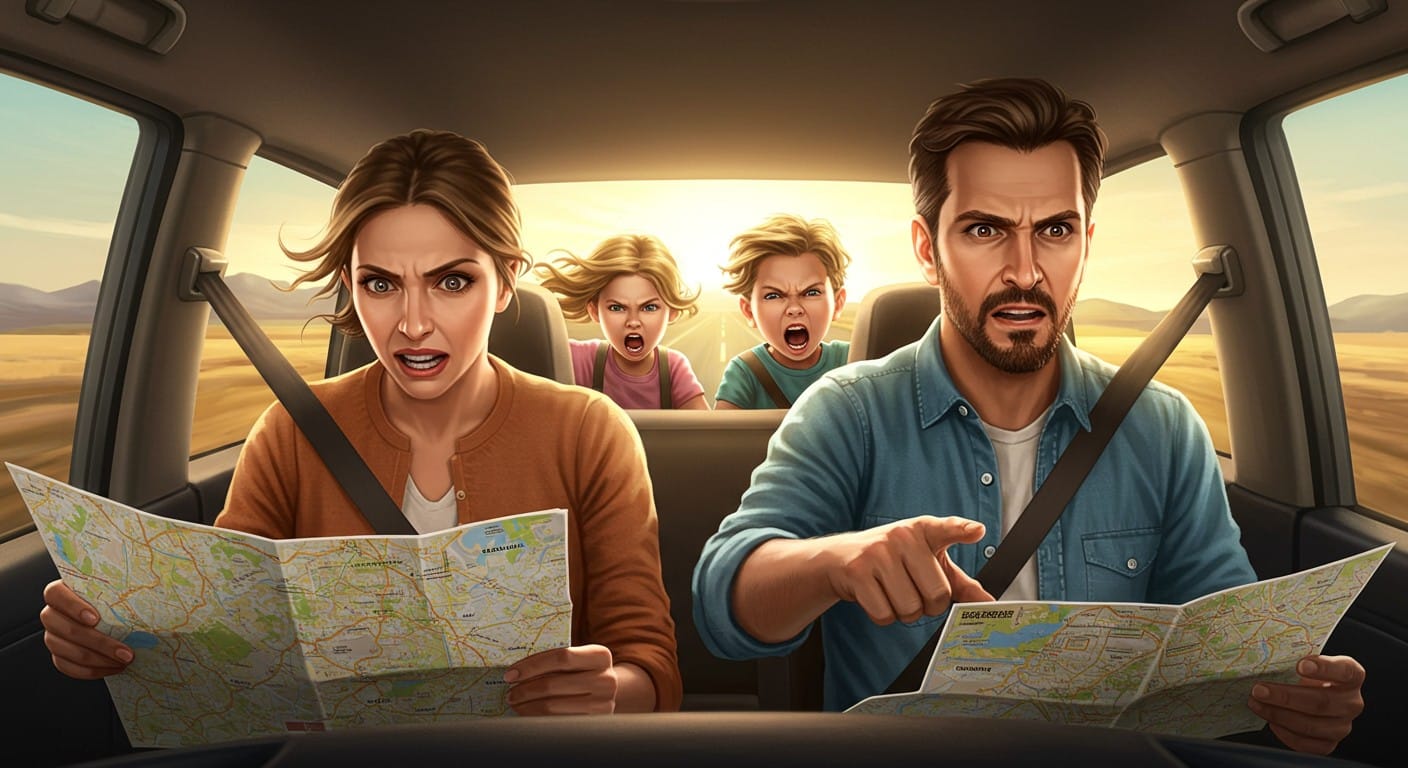 Un tiers des couples se dispute en voiture pendant les vacances. Conduite, itinéraires, enfants : découvrez les causes et astuces pour apaiser les tensions.
