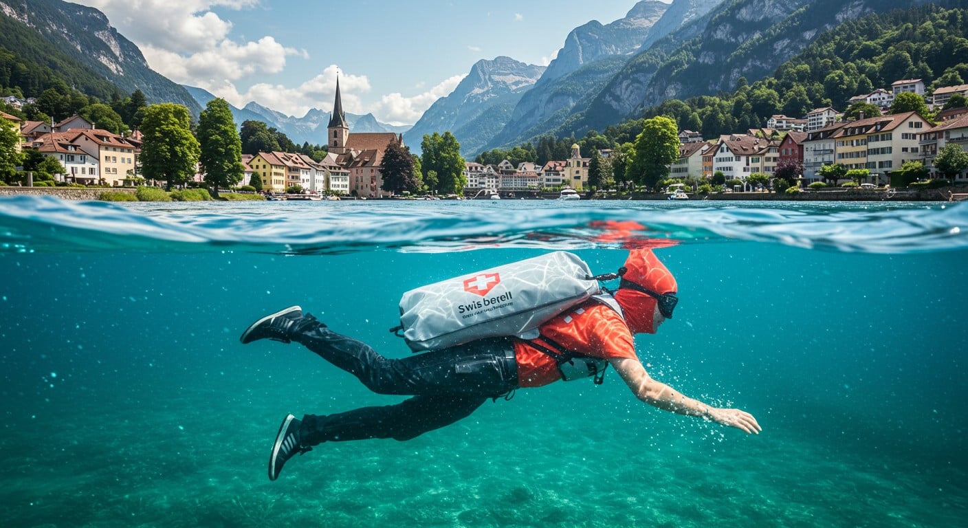 En Suisse, des employés nagent dans les rivières pour aller au bureau. Découvrez ce mode de transport écologique et insolite qui séduit en été !