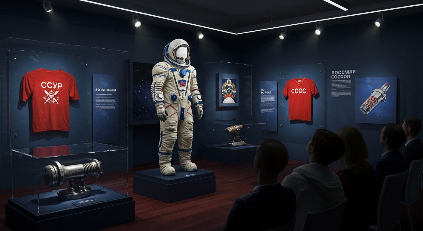 Découvrez une vente aux enchères unique d’objets du programme spatial russe, de combinaisons de cosmonautes à des reliques Soyouz. Un voyage cosmique à ne pas manquer !