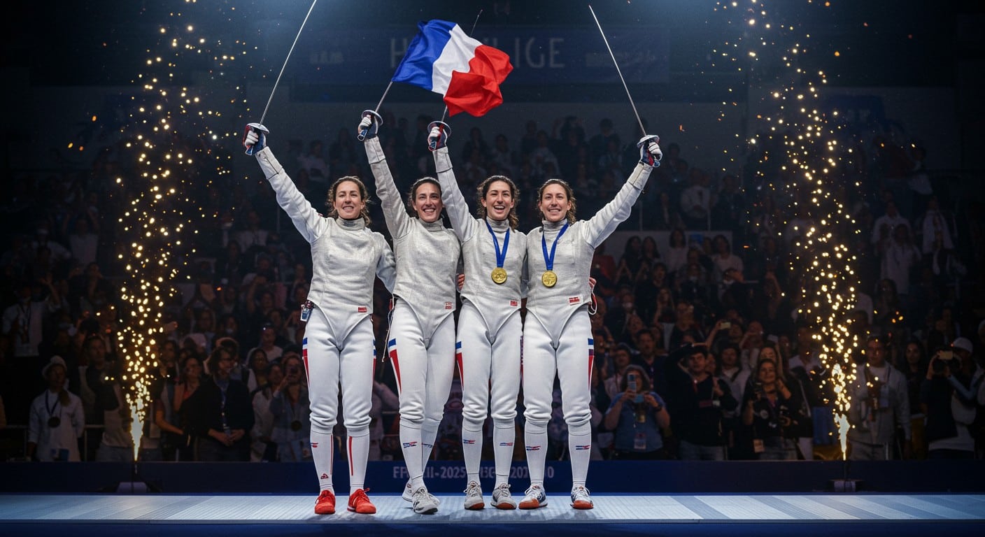 Les épéistes françaises décrochent l'or mondial par équipes à Tbilissi 2025, un exploit historique. Découvrez leur parcours triomphal !