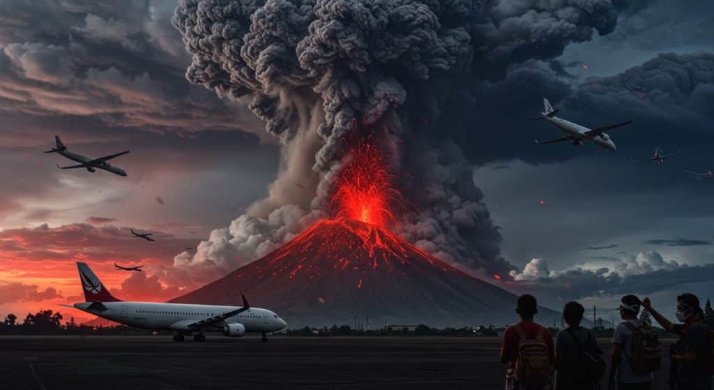 Éruption Volcanique en Indonésie : Chaos Aérien à Bali