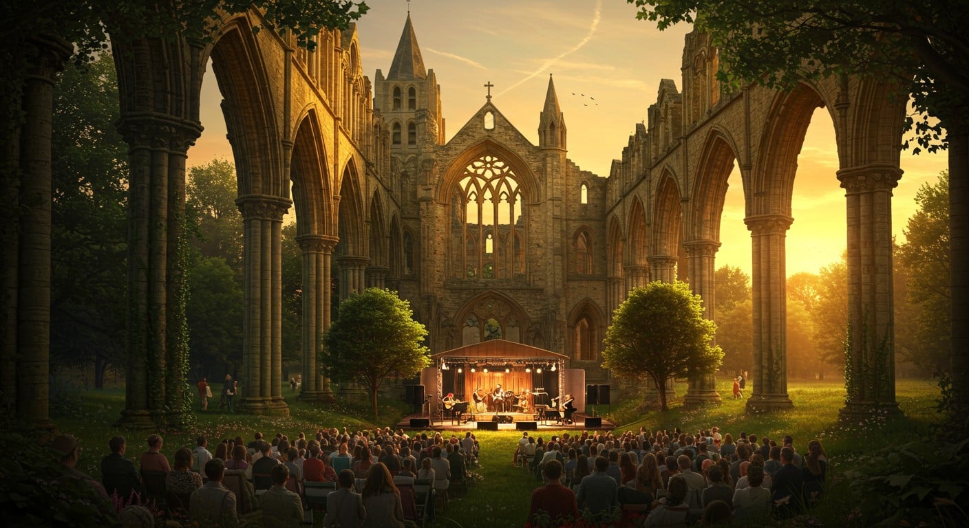 Découvrez l'abbaye de Grestain, un joyau normand où l'été 2025 rime avec concerts, conférences et médiévales. Plongez dans l'Histoire et la culture !