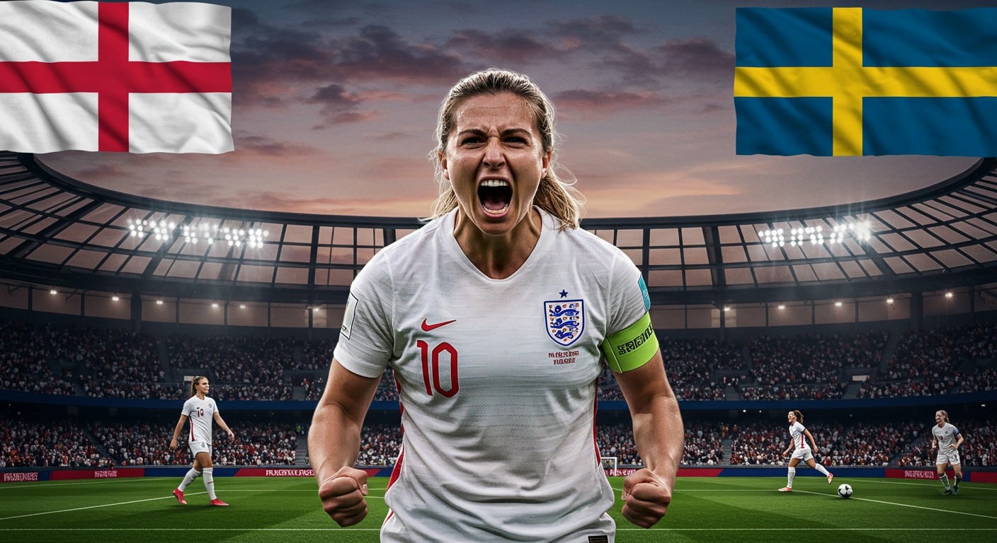 L’Angleterre renverse la Suède en quarts de l’Euro 2025 grâce à une séance de tirs au but épique. Découvrez ce match mémorable !