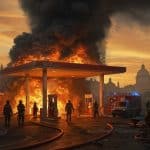 Explosion à Rome : Une Station-Service Dévaste la Capitale