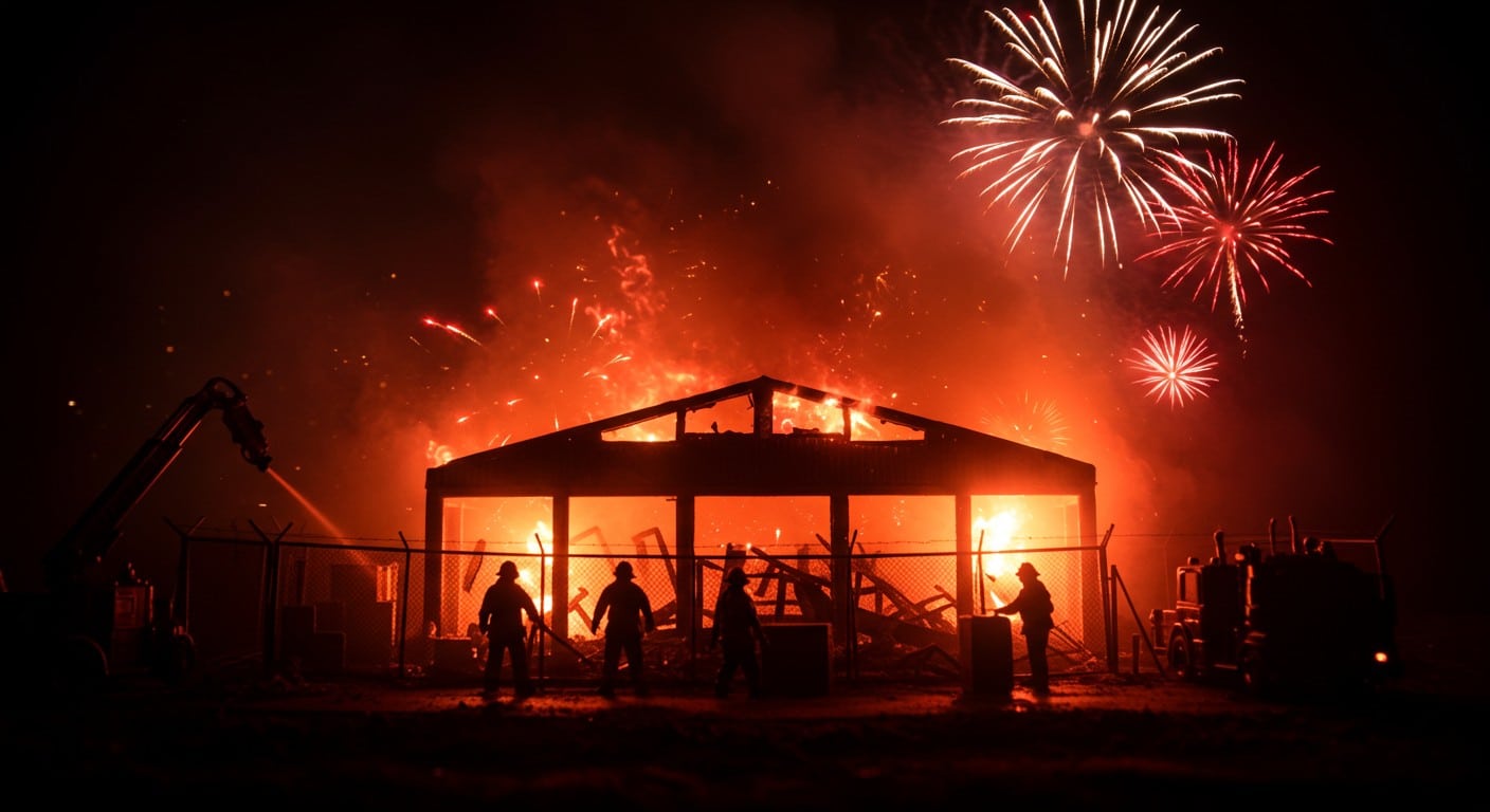 Une explosion dans un entrepôt de feux d’artifice en Californie laisse 7 disparus. Découvrez les détails de ce drame rare et ses impacts.