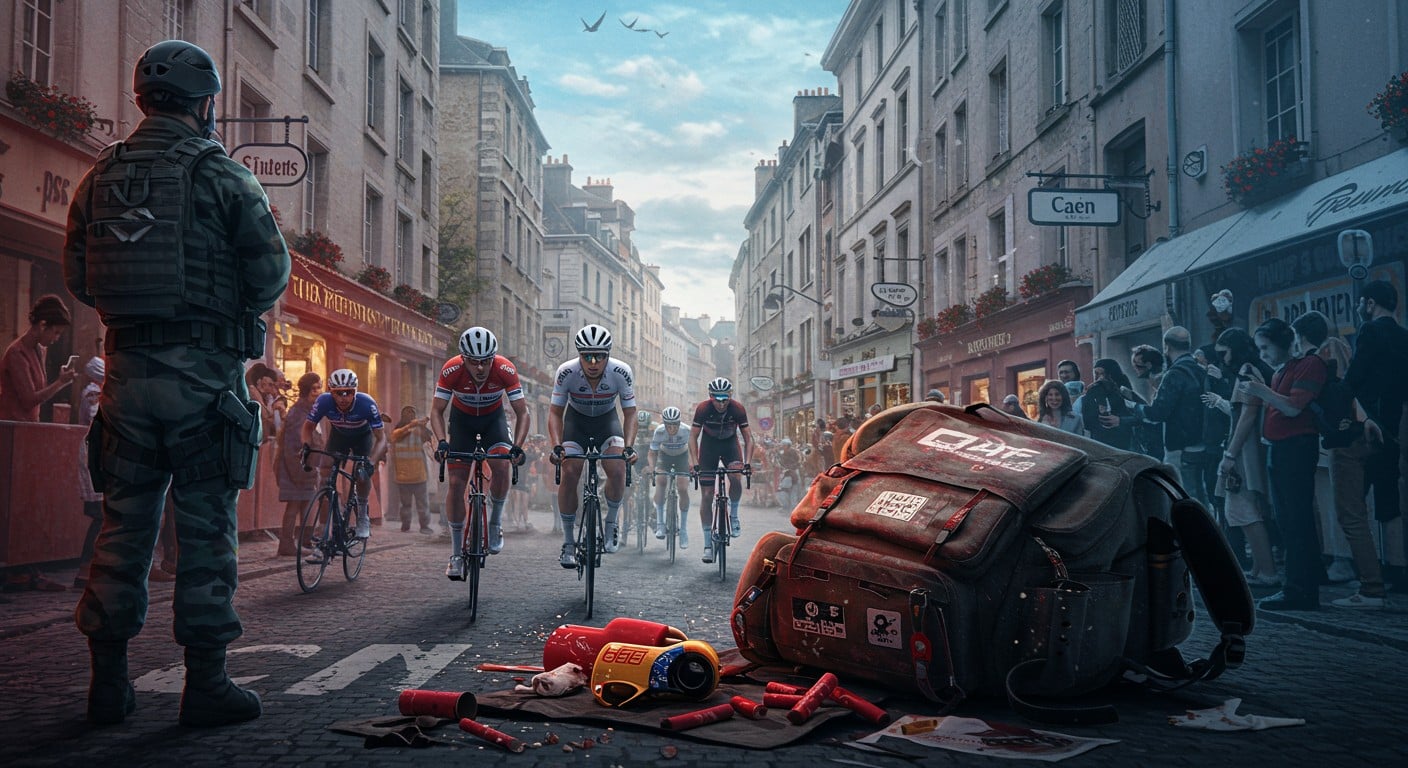 Une femme arrêtée avec des pétards lors du Tour de France 2025 à Caen. Découvrez les détails de cette affaire intrigante et ses implications.