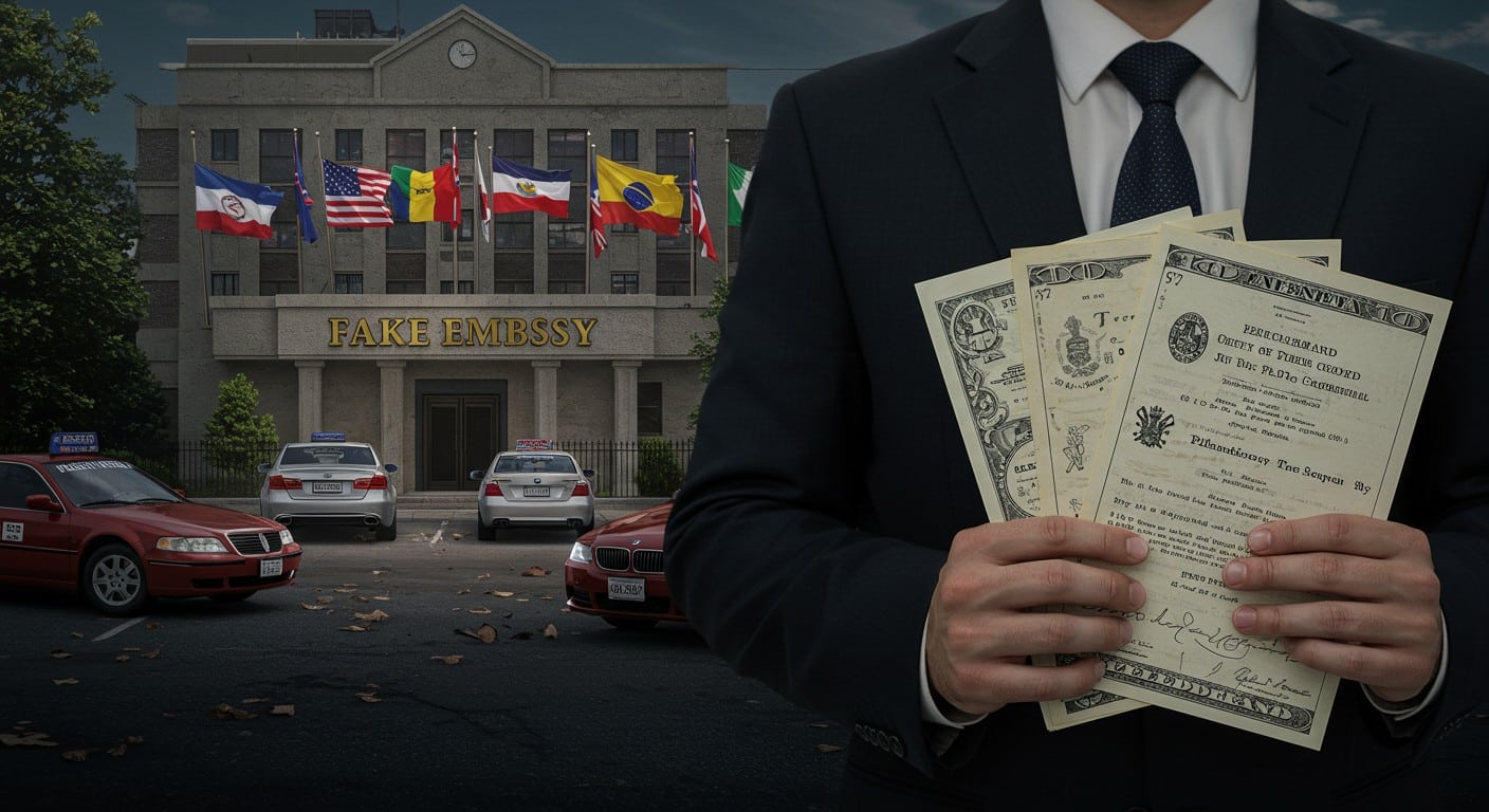 Un homme arrêté pour une fausse ambassade en Inde, avec plaques diplomatiques fictives et photos truquées. Découvrez cette arnaque audacieuse !