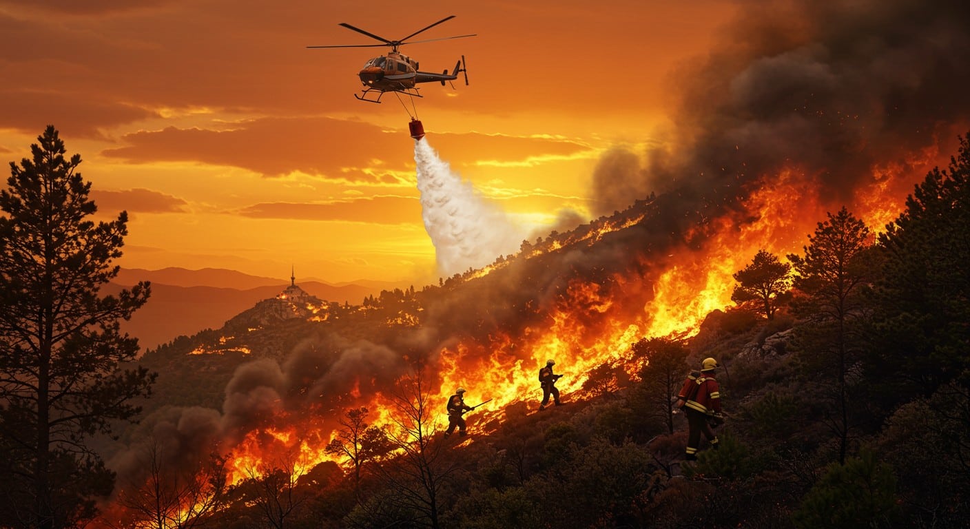 Incendie majeur dans les Bouches-du-Rhône : 100 ha brûlés, 150 personnes évacuées. Les pompiers luttent, moyens aériens déployés. Suivez l’évolution !