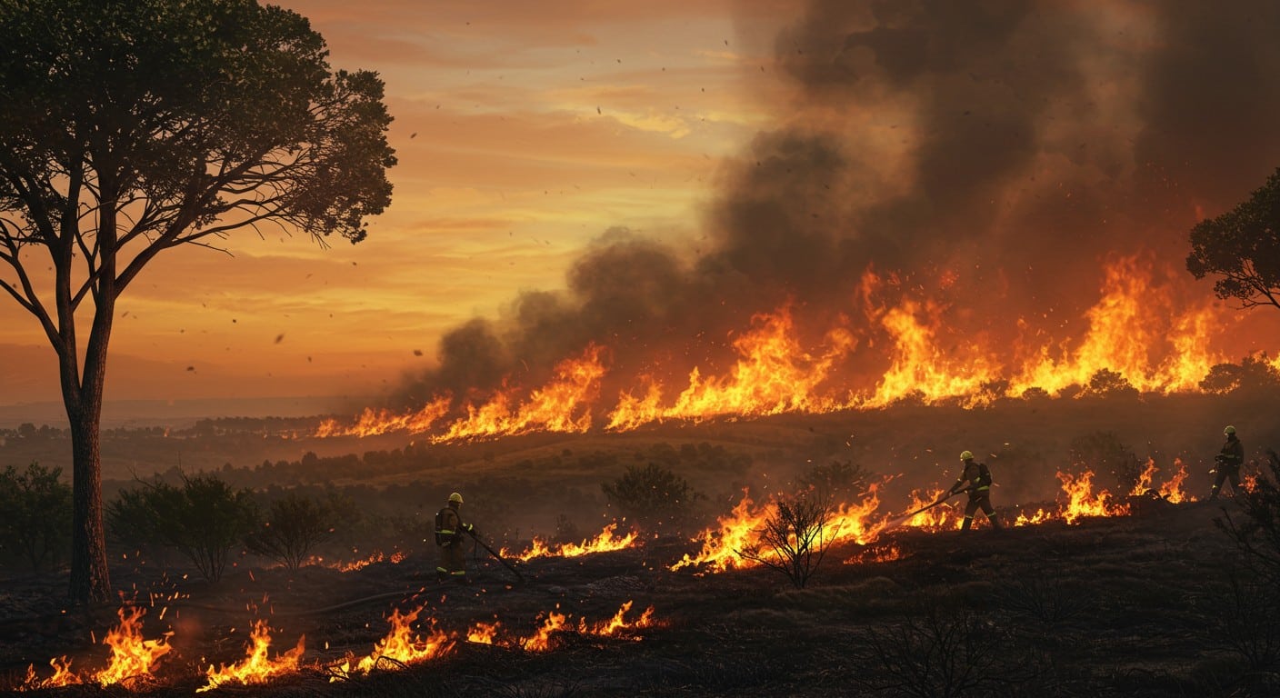 Un feu de forêt près de Madrid, ravageant 3 100 ha, est sous contrôle, mais des vents menacent. Découvrez l’impact et les enjeux climatiques.