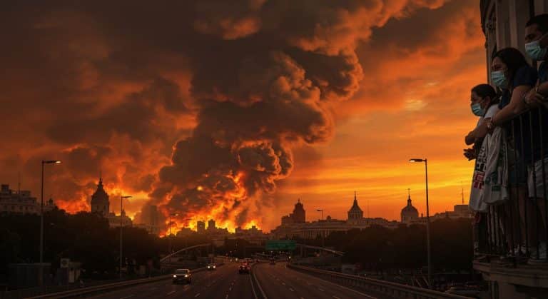 Feu de Forêt en Espagne : Madrid sous un Nuage de Fumée