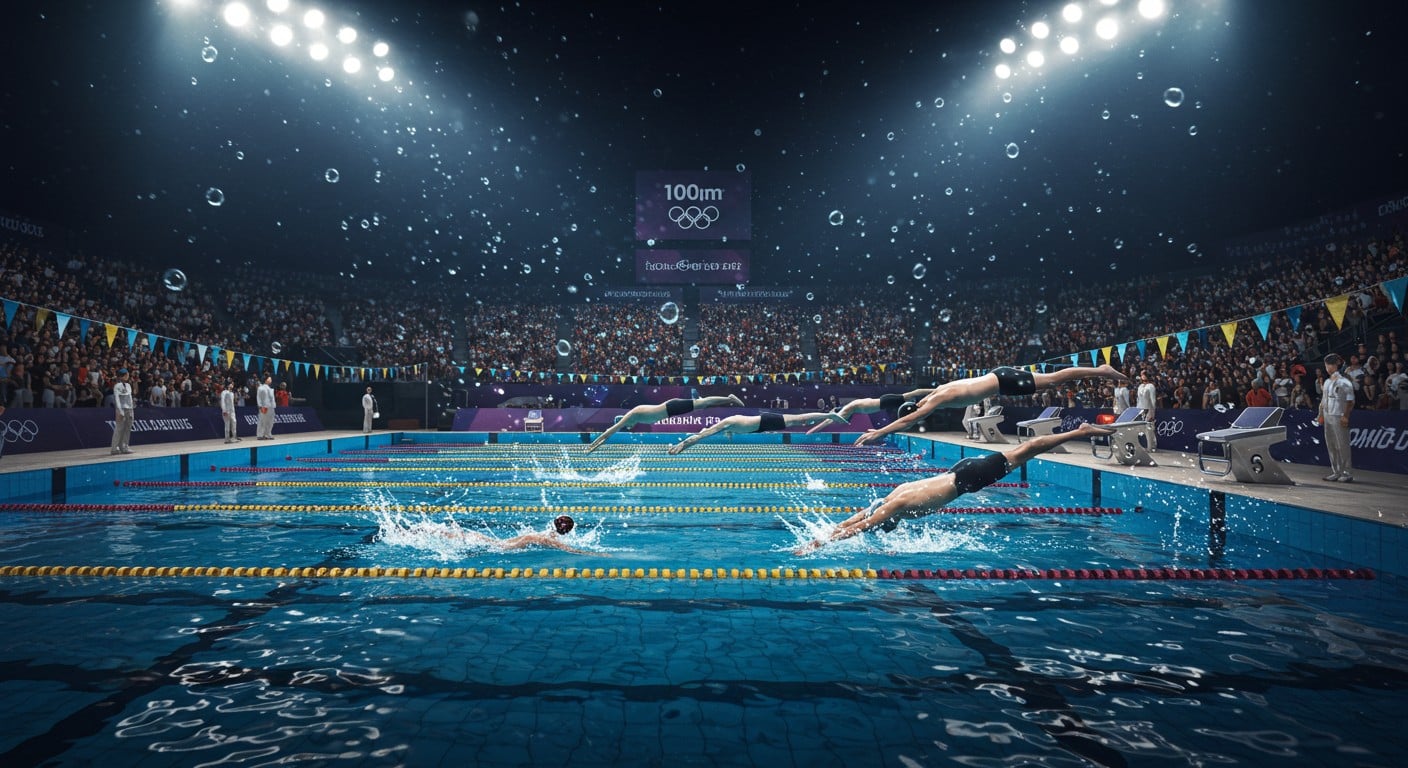 La finale du 100 m à Singapour promet du spectacle avec Popovici, Alexy, Chalmers et Grousset. Qui décrochera l'or ? Découvrez les favoris !