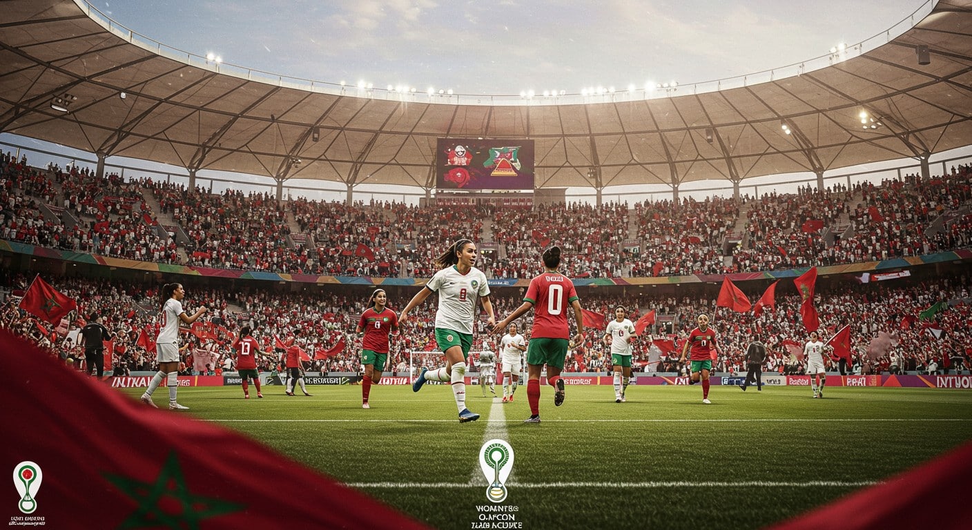 Revivez la finale épique de la CAN féminine 2025 où le Maroc domine le Nigeria à Rabat. Buts, émotions et ferveur dans un stade en délire !