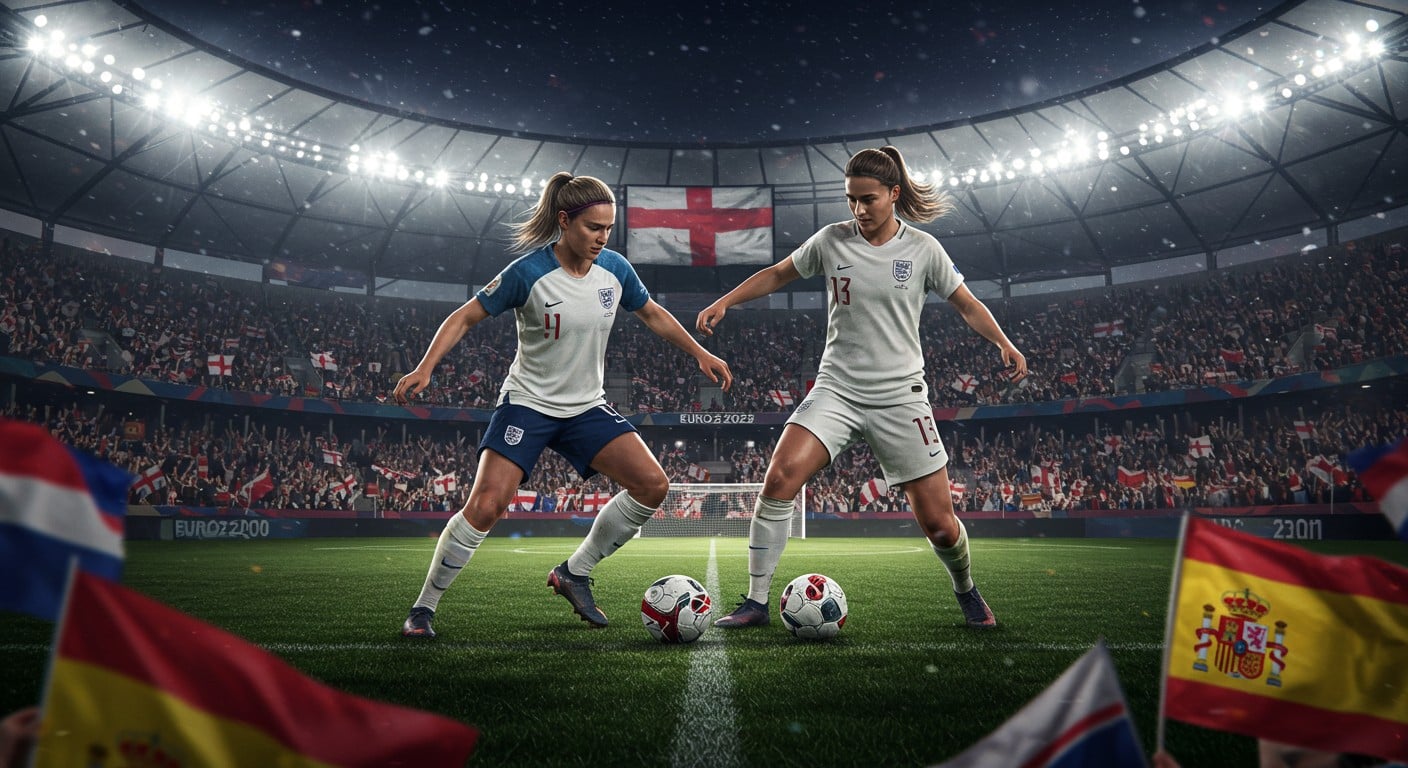 Ne manquez pas la finale de l’Euro féminin 2025 entre l’Angleterre et l’Espagne ! Découvrez l’horaire, la chaîne TV et les clés du match.