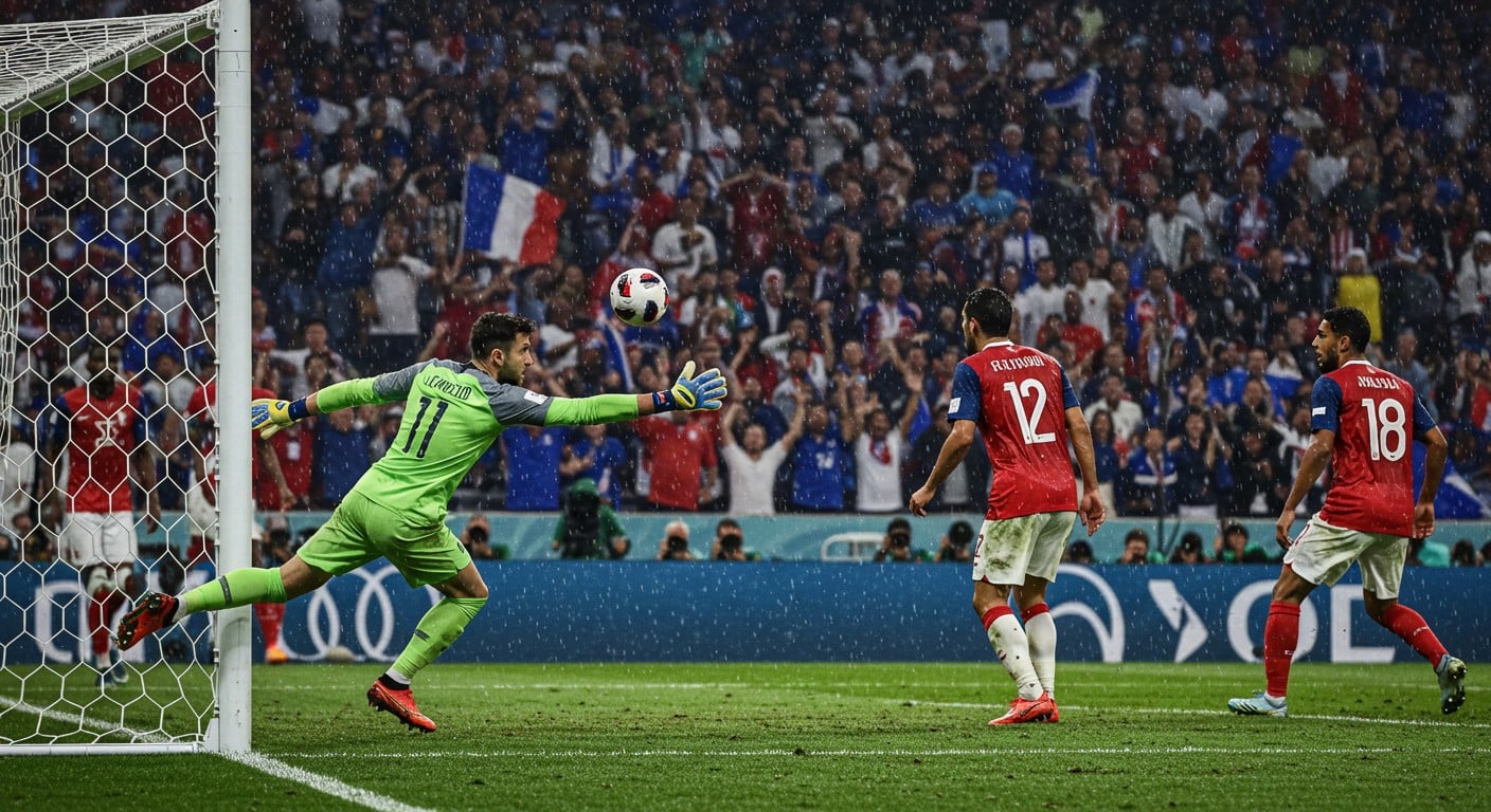 Revivez l’arrêt décisif de Pauline Peyraud-Magnin sur penalty lors du quart de finale France-Allemagne à l’Euro 2025. Un moment clé pour les Bleues !